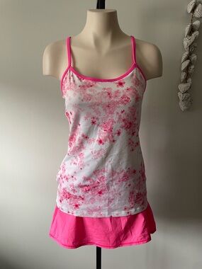 Lululemon Matching Set Of 2 Power Y Tank & Run Pace Setter Tennis Golf Size 8